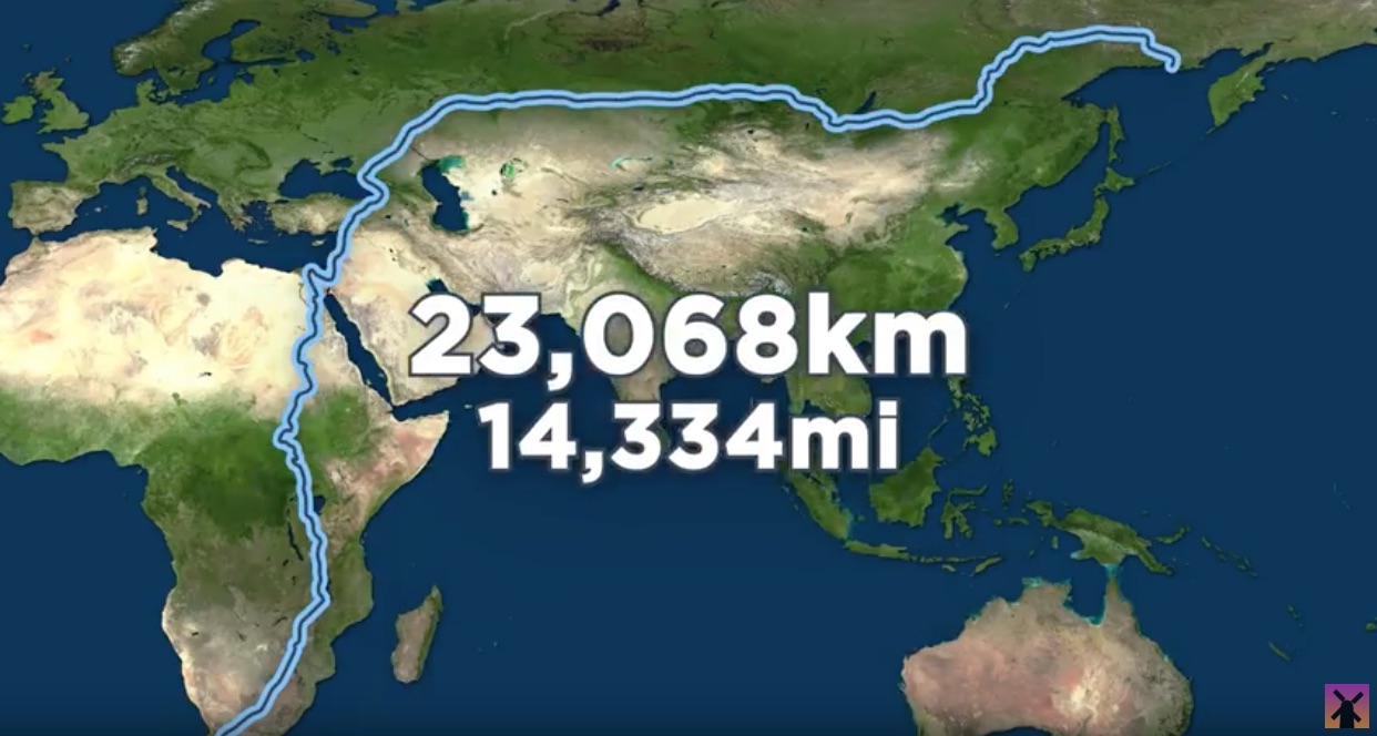 Die längste laufbare Strecke der Welt ist 23.000 Kilometer lang - MYLAUF