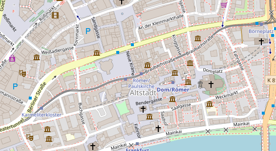 Lauf auf Satellitenbild