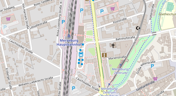 Lauf auf Satellitenbild