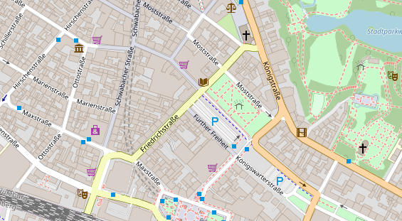Lauf auf Satellitenbild