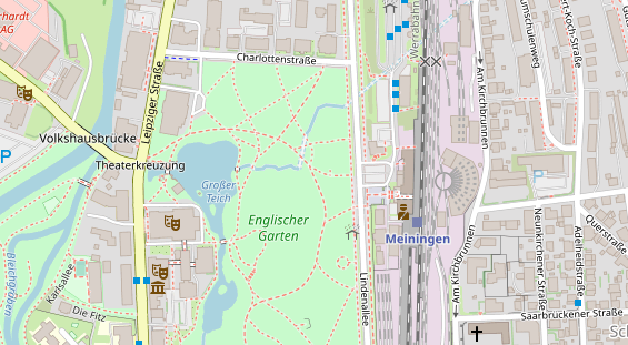 Lauf auf Satellitenbild