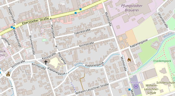 Lauf auf Satellitenbild