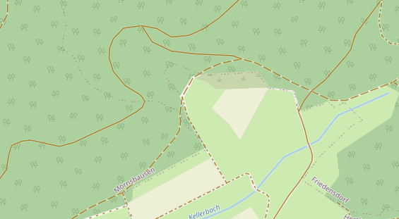 Lauf auf Satellitenbild