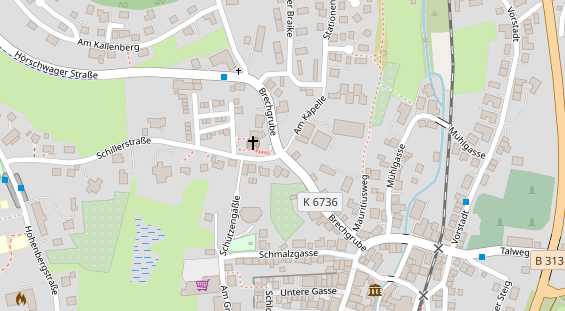 Lauf auf Satellitenbild