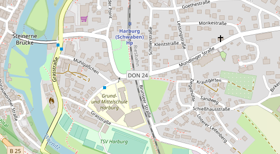 Lauf auf Satellitenbild