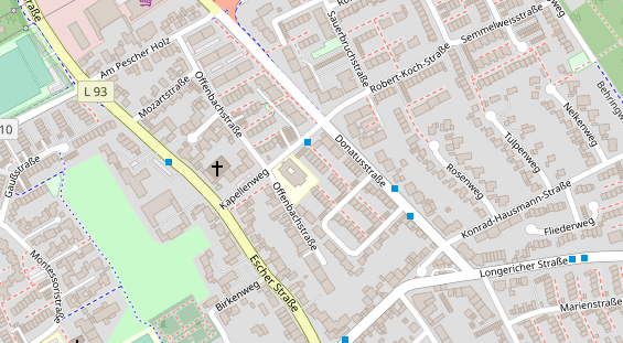 Lauf auf Satellitenbild