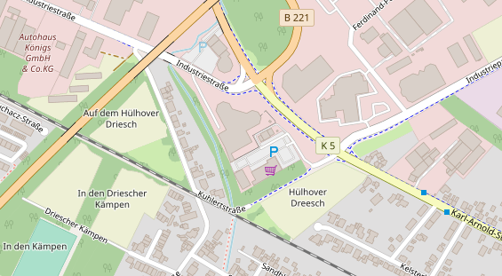 Lauf auf Satellitenbild