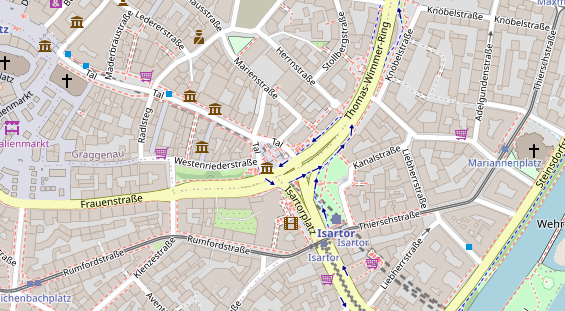 Lauf auf Satellitenbild
