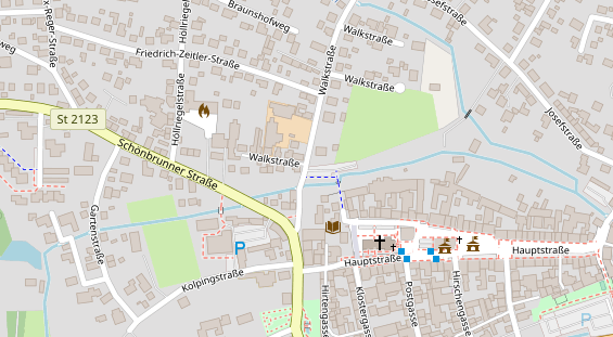 Lauf auf Satellitenbild