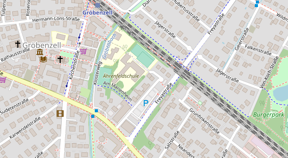 Lauf auf Satellitenbild