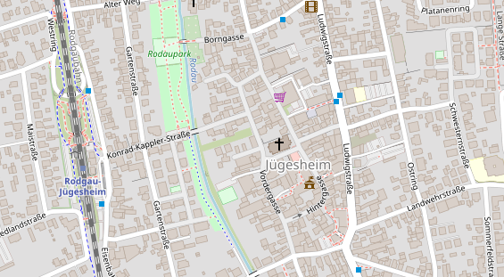 Lauf auf Satellitenbild