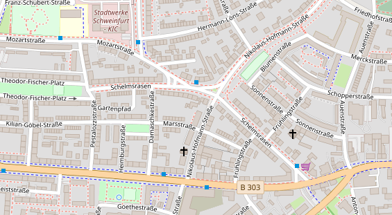 Lauf auf Satellitenbild