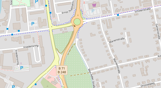 Lauf auf Satellitenbild