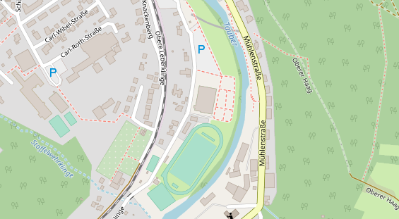 Lauf auf Satellitenbild