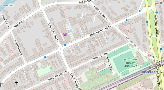 Lauf auf Satellitenbild