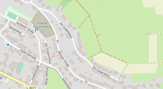 Lauf auf Satellitenbild