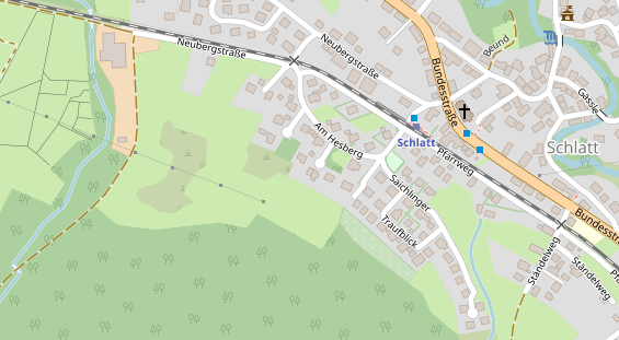 Lauf auf Satellitenbild