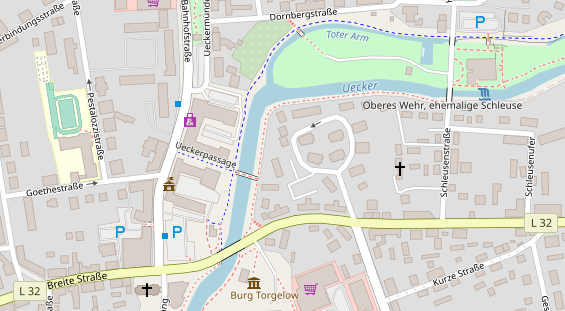 Lauf auf Satellitenbild