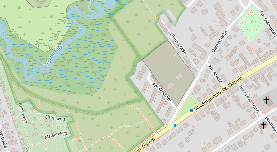 Lauf auf Satellitenbild