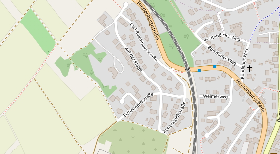 Lauf auf Satellitenbild