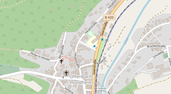 Lauf auf Satellitenbild