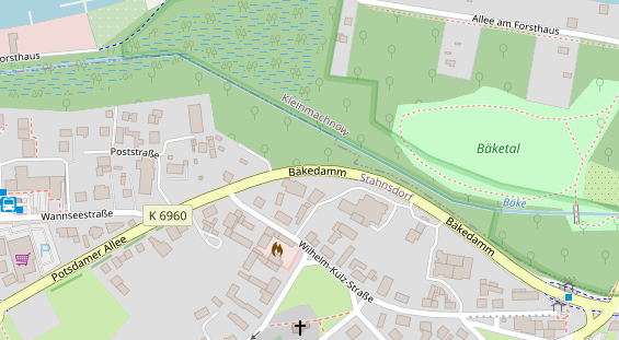 Lauf auf Satellitenbild