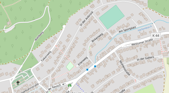 Lauf auf Satellitenbild