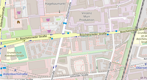 Lauf auf Satellitenbild