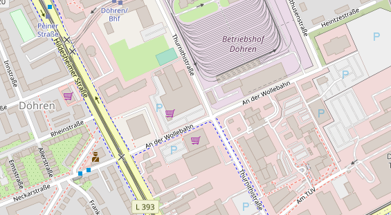 Lauf auf Satellitenbild