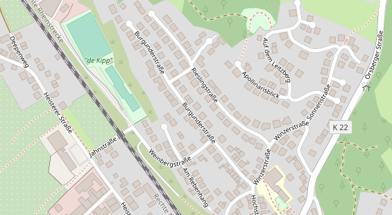 Lauf auf Satellitenbild