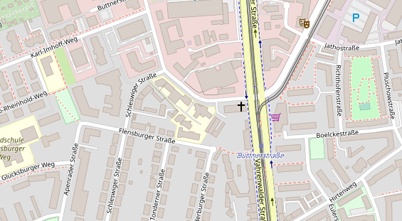 Lauf auf Satellitenbild