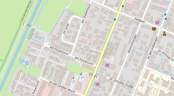 Lauf auf Satellitenbild