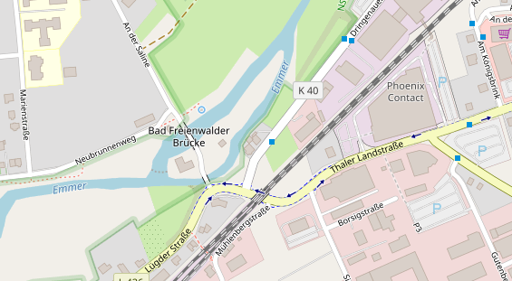 Lauf auf Satellitenbild