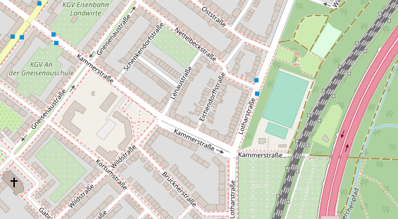 Lauf auf Satellitenbild