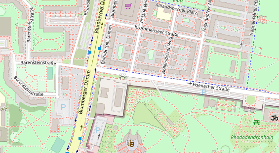 Lauf auf Satellitenbild