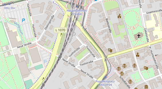 Lauf auf Satellitenbild