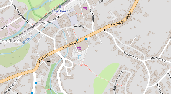 Lauf auf Satellitenbild