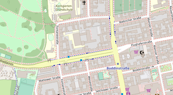 Lauf auf Satellitenbild