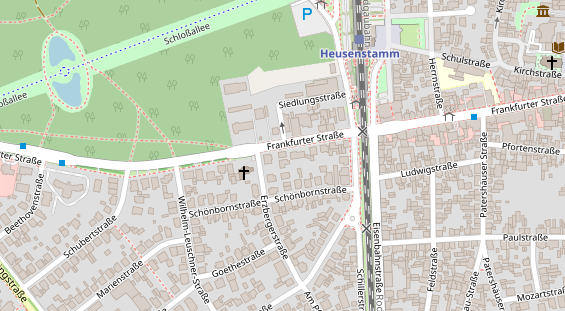 Lauf auf Satellitenbild