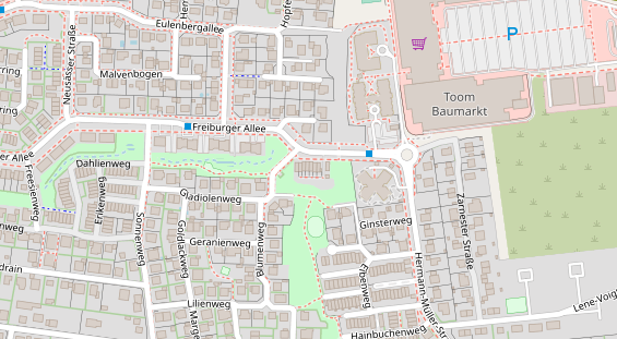 Lauf auf Satellitenbild
