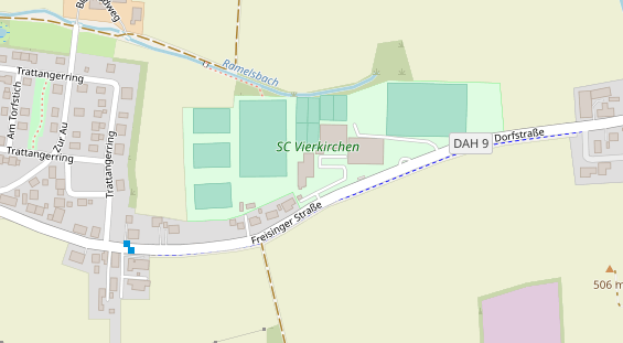 Lauf auf Satellitenbild