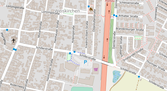 Lauf auf Satellitenbild