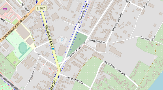 Lauf auf Satellitenbild