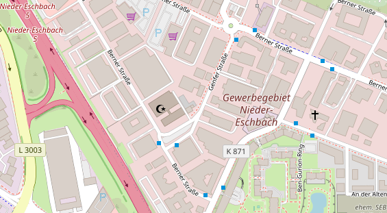 Lauf auf Satellitenbild