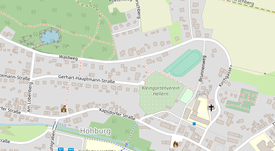 Lauf auf Satellitenbild