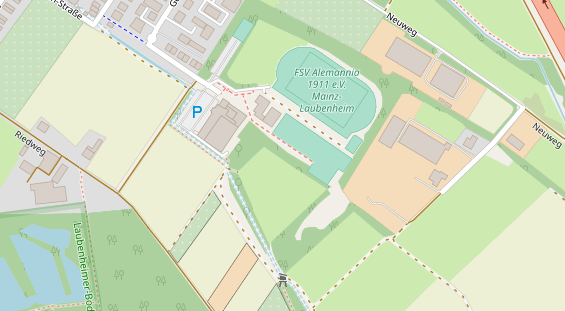 Lauf auf Satellitenbild