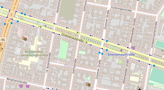 Lauf auf Satellitenbild
