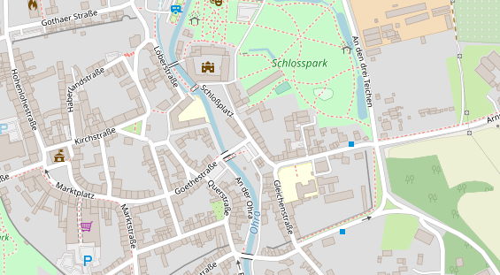 Lauf auf Satellitenbild