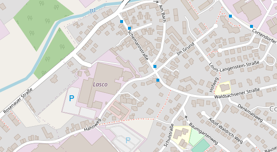 Lauf auf Satellitenbild