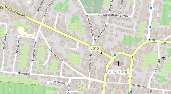 Lauf auf Satellitenbild